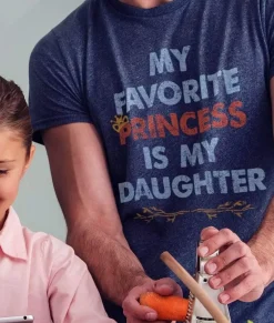 Nayked Apparel T-Shirts>Men'S Ridiculously Soft Lightweight Graphic Tee | My Favorite Princess