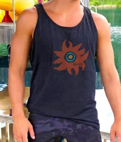 Nayked Apparel T-Shirts>Men'S Ridiculously Soft Lightweight Graphic Tank | Sicily Sun