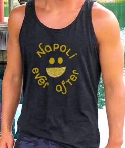Nayked Apparel Tanks>Men'S Ridiculously Soft Lightweight Graphic Tank | Napoli Ever After