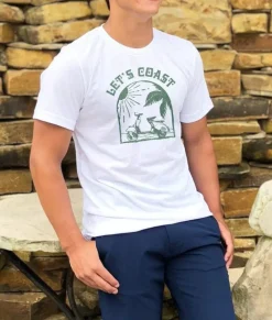 Nayked Apparel T-Shirts>Men'S Ridiculously Soft Lightweight Graphic Tee | Let'S Coast