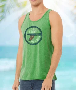 Nayked Apparel Tanks>Men'S Ridiculously Soft Lightweight Graphic Tank Top | Surf Rebels