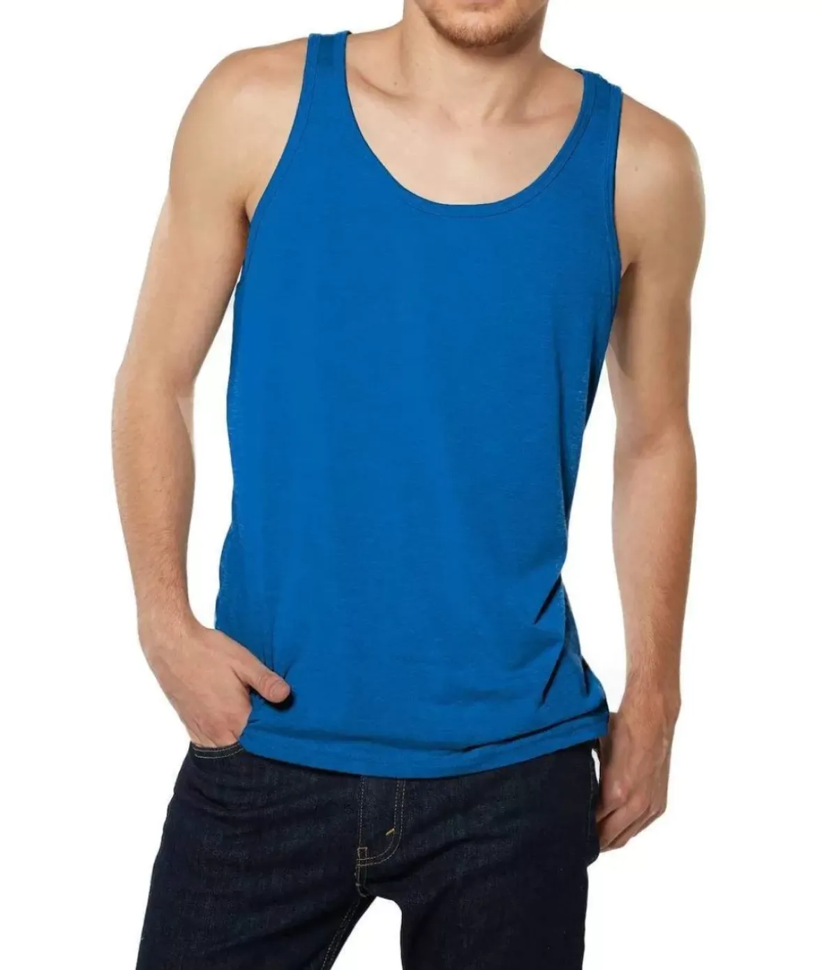 Nayked Apparel Shirts>Men'S Ridiculously Soft Lightweight Tank Top