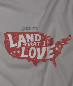 Nayked Apparel T-Shirts>Men'S Ridiculously Soft Lightweight Graphic Tee | Land That I Love