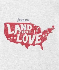Nayked Apparel Shirts>Men'S Ridiculously Soft Lightweight Long Sleeve Graphic Tee | Land That I Love