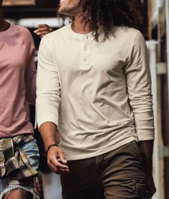 Nayked Apparel Shirts>Men'S Ridiculously Soft Long Sleeve Henley