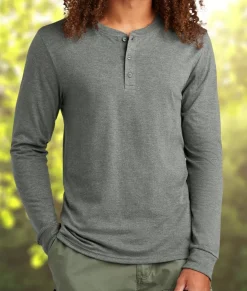 Nayked Apparel T-Shirts>Men'S Ridiculously Soft Long Sleeve Henley