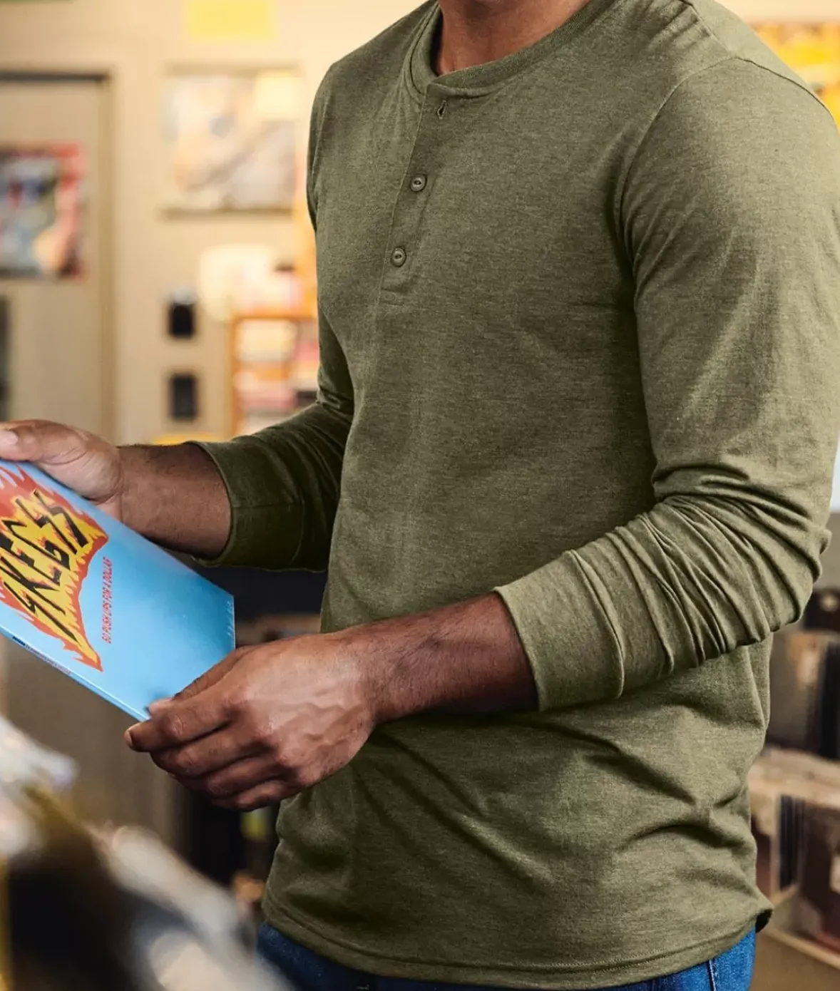 Nayked Apparel T-Shirts>Men'S Ridiculously Soft Long Sleeve Henley