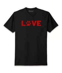 Nayked Apparel T-Shirts>Men'S Ridiculously Soft Midweight Valentine'S Day Graphic T-Shirt | Love My Pet