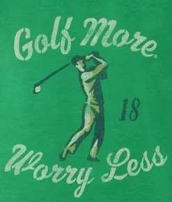 Nayked Apparel T-Shirts>Men'S Ridiculously Soft Midweight Graphic T-Shirt | Golf More, Worry Less