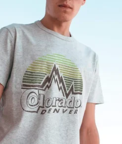 Nayked Apparel T-Shirts>Men'S Ridiculously Soft Midweight Graphic Tee | Denver Colorado