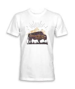 Nayked Apparel T-Shirts>Men'S Ridiculously Soft Midweight Graphic Tee | Grand Teton National Park