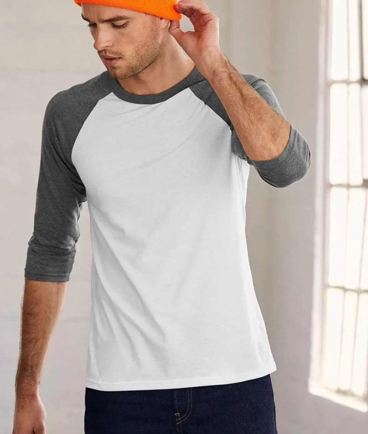 Nayked Apparel Shirts>Men'S Ridiculously Soft Midweight Baseball Shirt