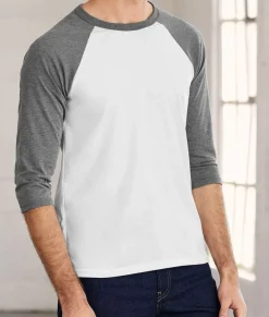 Nayked Apparel Shirts>Men'S Ridiculously Soft Midweight Baseball Shirt