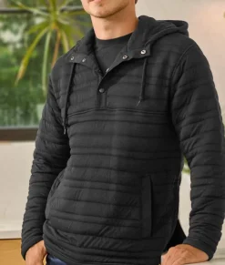 Nayked Apparel Hoodies & Sweatshirts>Men'S Ridiculously Soft Quilted Anorak