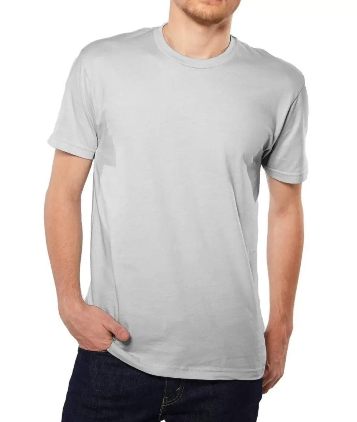 Nayked Apparel Shirts>Men'S Ridiculously Soft Short Sleeve Crew Neck 100% Cotton T-Shirt | Classic