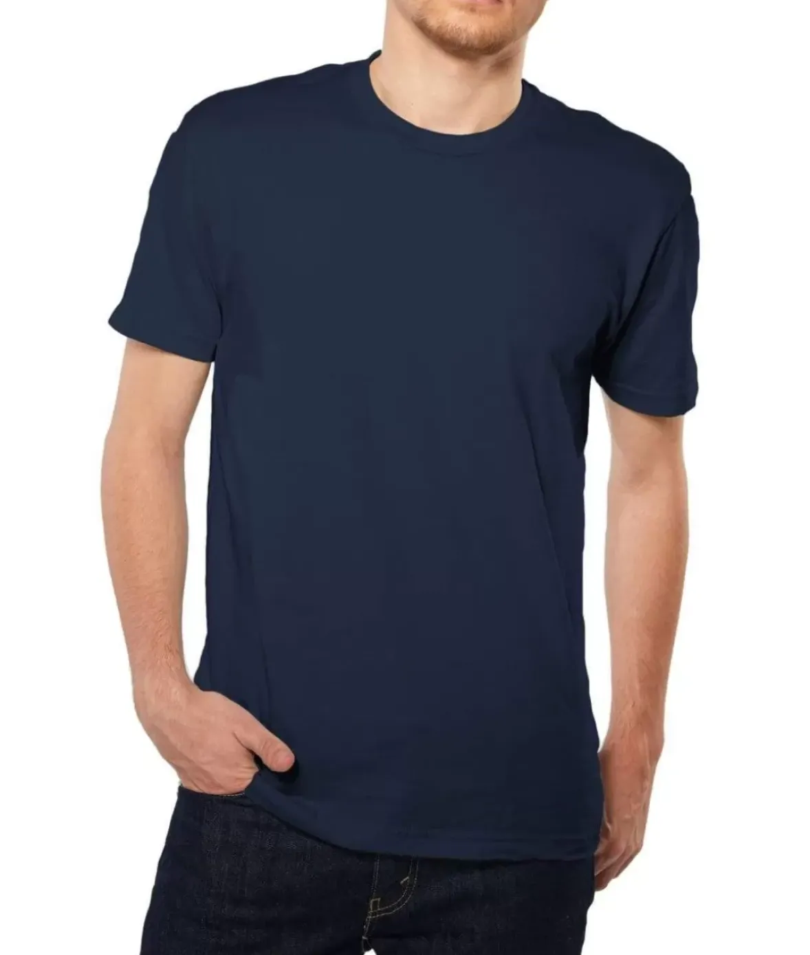 Nayked Apparel Shirts>Men'S Ridiculously Soft Short Sleeve Crew Neck 100% Cotton T-Shirt | Classic