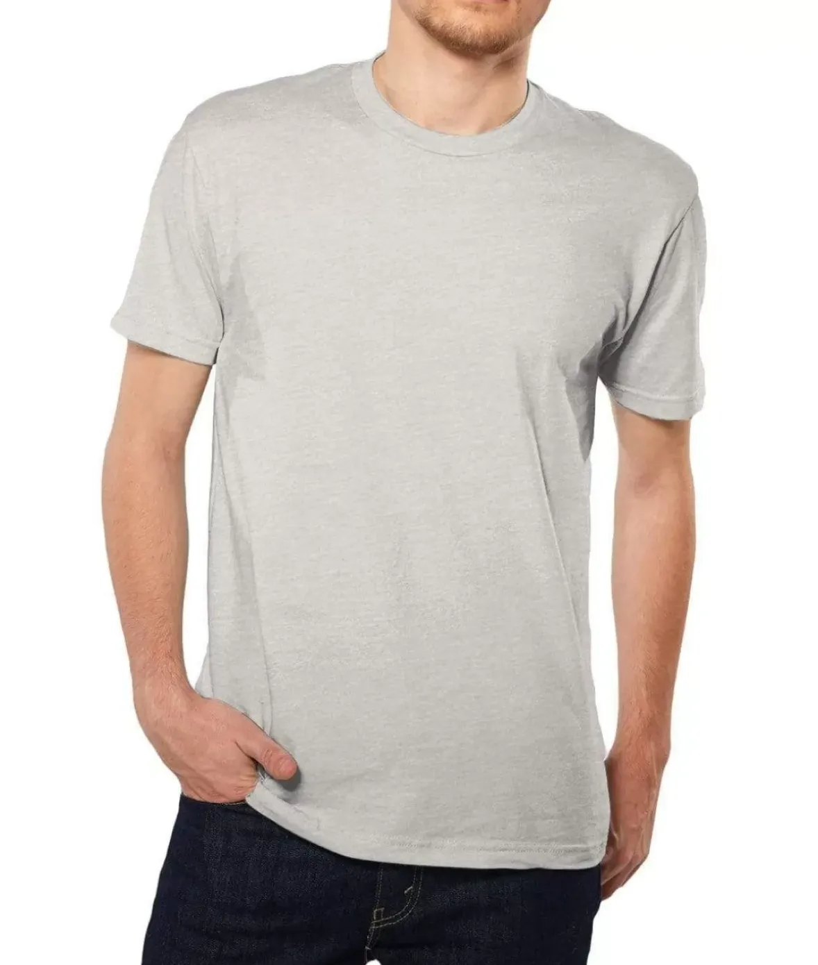 Nayked Apparel Shirts>Men'S Ridiculously Soft Short Sleeve Crew Neck 100% Cotton T-Shirt | Classic