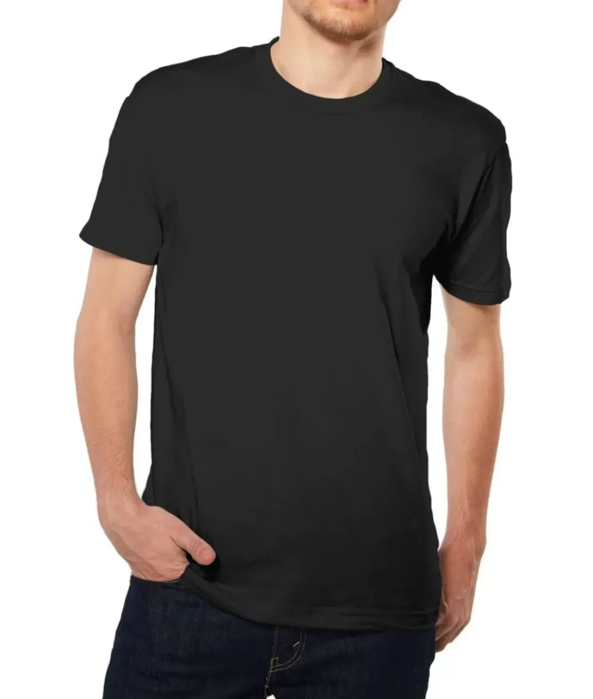 Nayked Apparel Shirts>Men'S Ridiculously Soft Short Sleeve Crew Neck 100% Cotton T-Shirt | Classic