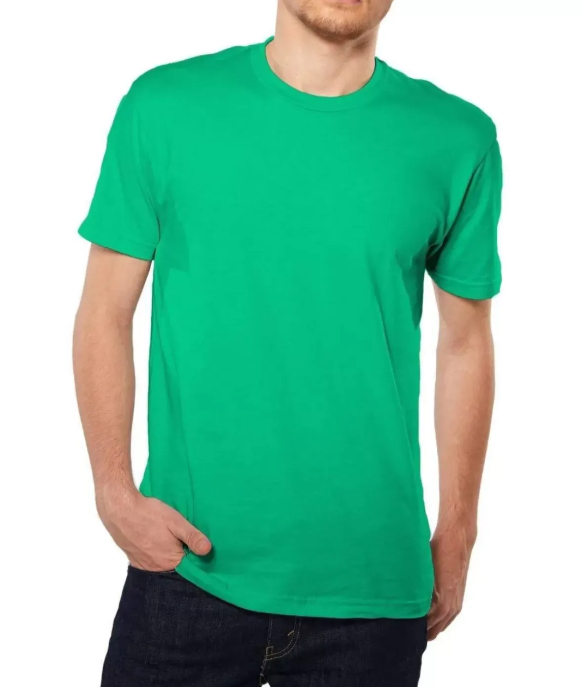 Nayked Apparel Shirts>Men'S Ridiculously Soft Short Sleeve Crew Neck 100% Cotton T-Shirt | Classic