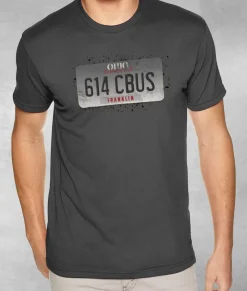 Nayked Apparel T-Shirts>Men'S Ridiculously Soft Sueded Graphic Tee | 614 Cbus