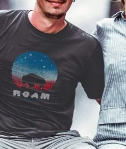 Nayked Apparel T-Shirts>Men'S Ridiculously Soft Sueded Graphic Tee | Roam