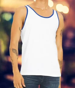 Nayked Apparel Tanks>Men'S Ridiculously Soft Two-Tone Lightweight Tank Top