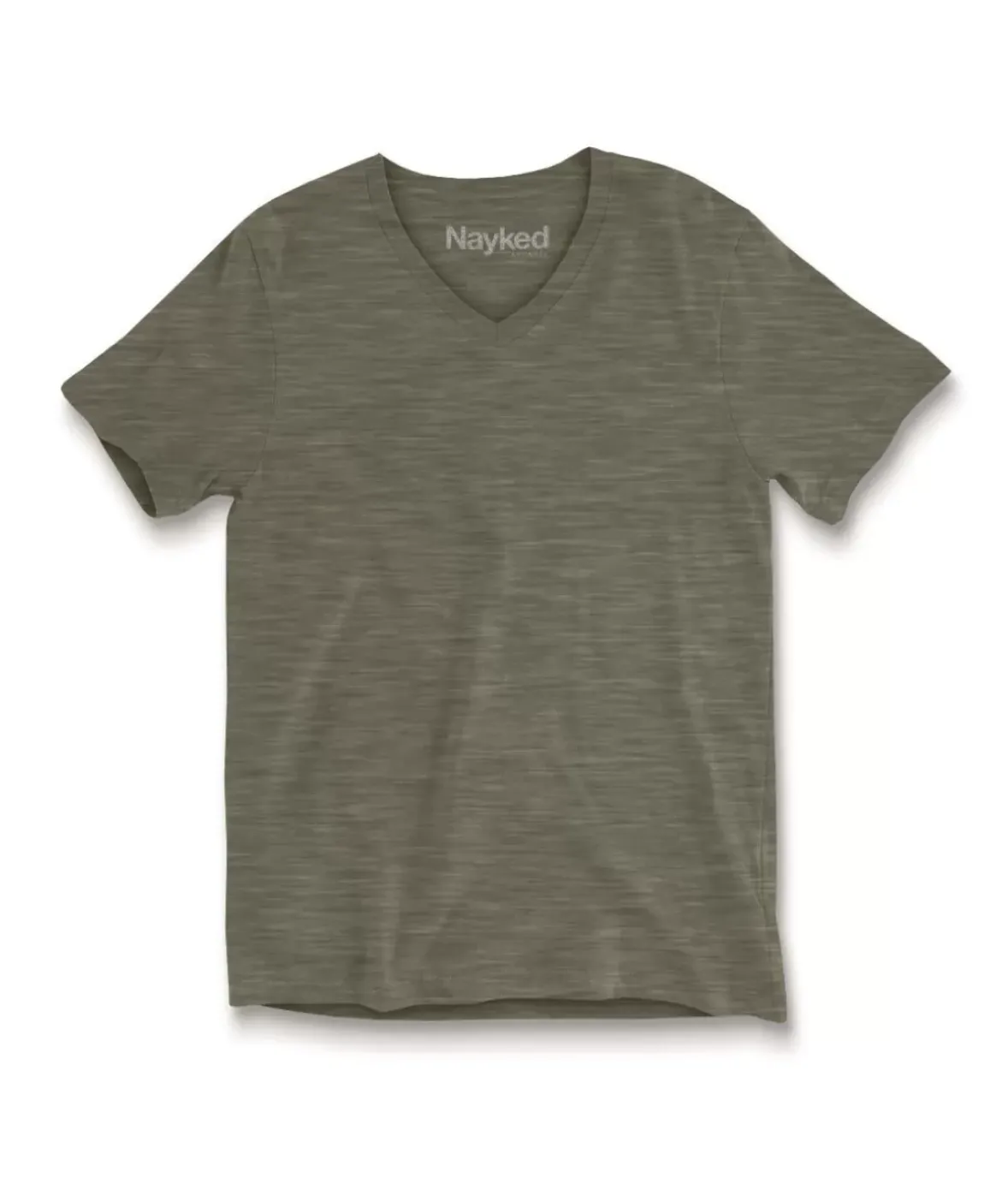 Nayked Apparel T-Shirts>Men'S Short Sleeve Slub Jersey V-Neck T-Shirt