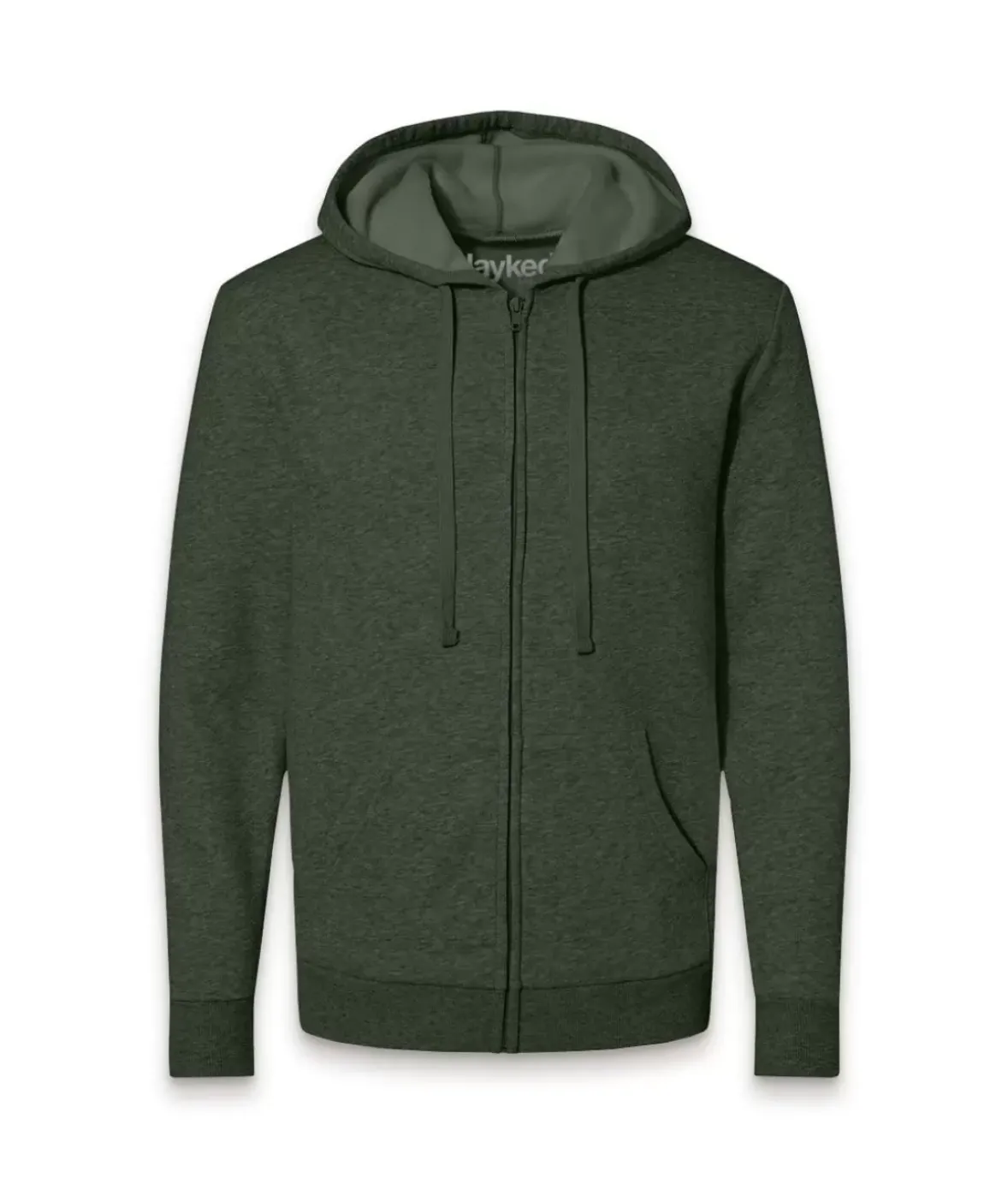 Nayked Apparel Shirts>Men'S Soft Eco Friendly Full Zip Hoodie
