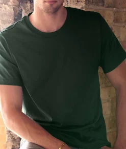 Nayked Apparel Shirts>Men'S Soft Garment Washed 100% Cotton Short Sleeve T-Shirt