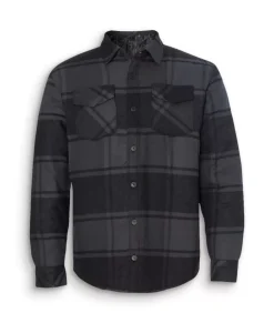 Nayked Apparel Outerwear>Men'S Soft Insulated Flannel Jacket