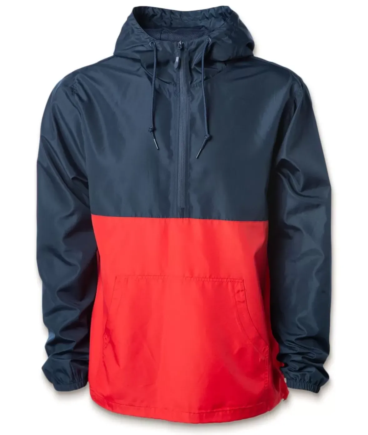 Nayked Apparel Shirts>Men'S Soft Lightweight Half-Zip Pullover Windbreaker Anorak