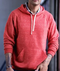 Nayked Apparel Shirts>Men'S Soft Snow Heather French Terry Hoodie