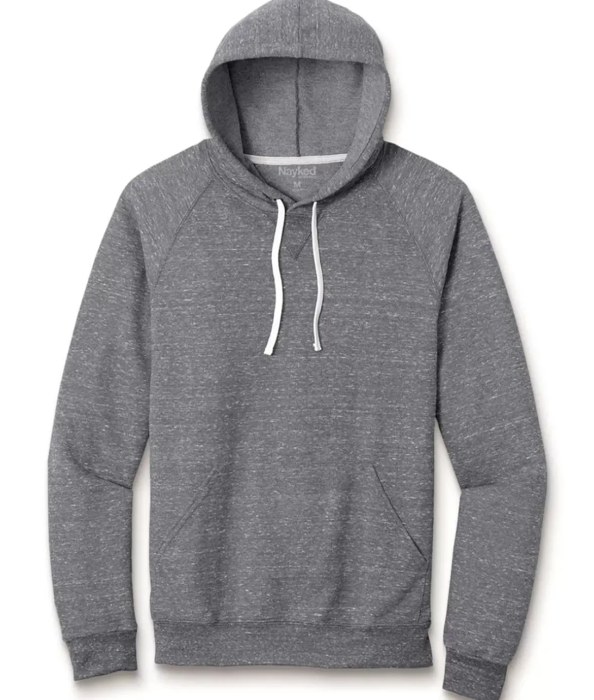 Nayked Apparel Shirts>Men'S Soft Snow Heather French Terry Hoodie