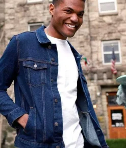 Nayked Apparel Shirts>Men'S Soft Vintage Denim Jacket