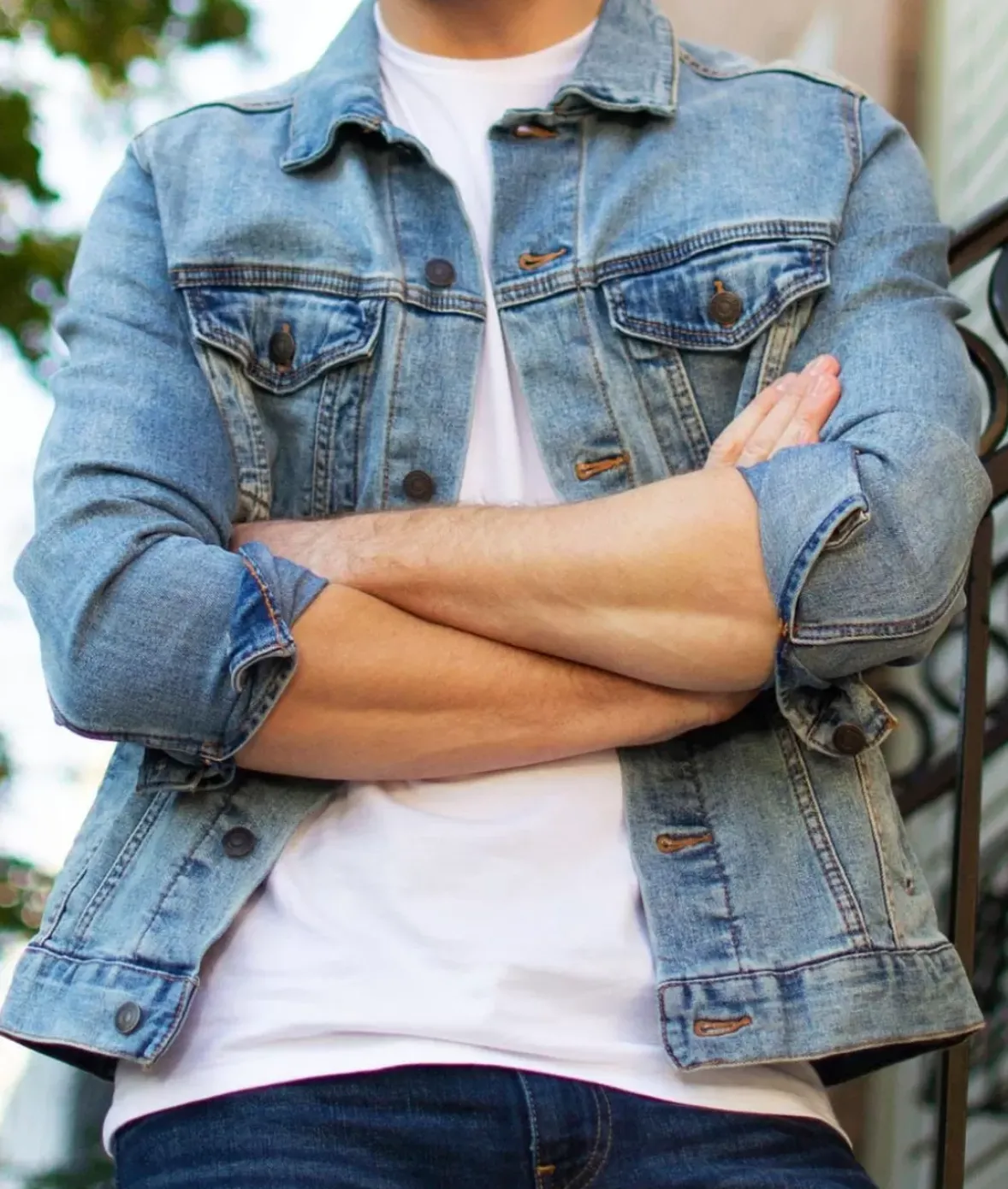 Nayked Apparel Shirts>Men'S Soft Vintage Denim Jacket