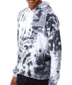 Nayked Apparel Hoodies & Sweatshirts>Men'S Soft Washed Tie Dye Fleece Hoodie