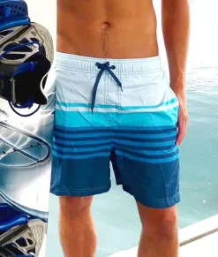 Nayked Apparel Swim>Men'S Stripe Volley Swim Short/Discontinued
