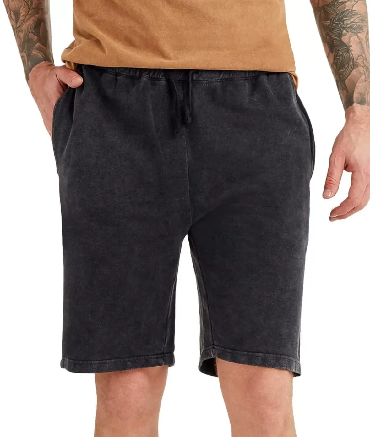 Nayked Apparel Bottoms>Men'S Vintage Fleece Shorts