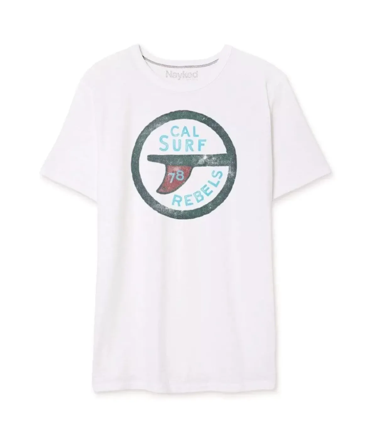 Nayked Apparel T-Shirts>Men'S Vintage Graphic Crew Neck T-Shirt | Surf Rebels