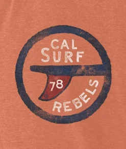 Nayked Apparel Shirts>Men'S Vintage Graphic Crew Neck T-Shirt | Surf Rebels