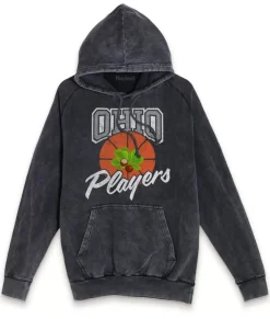 Nayked Apparel Hoodies & Sweatshirts>Men'S Vintage Raglan Graphic Hoodie | Ohio Players (Buckeye Leaf) Vintage Black
