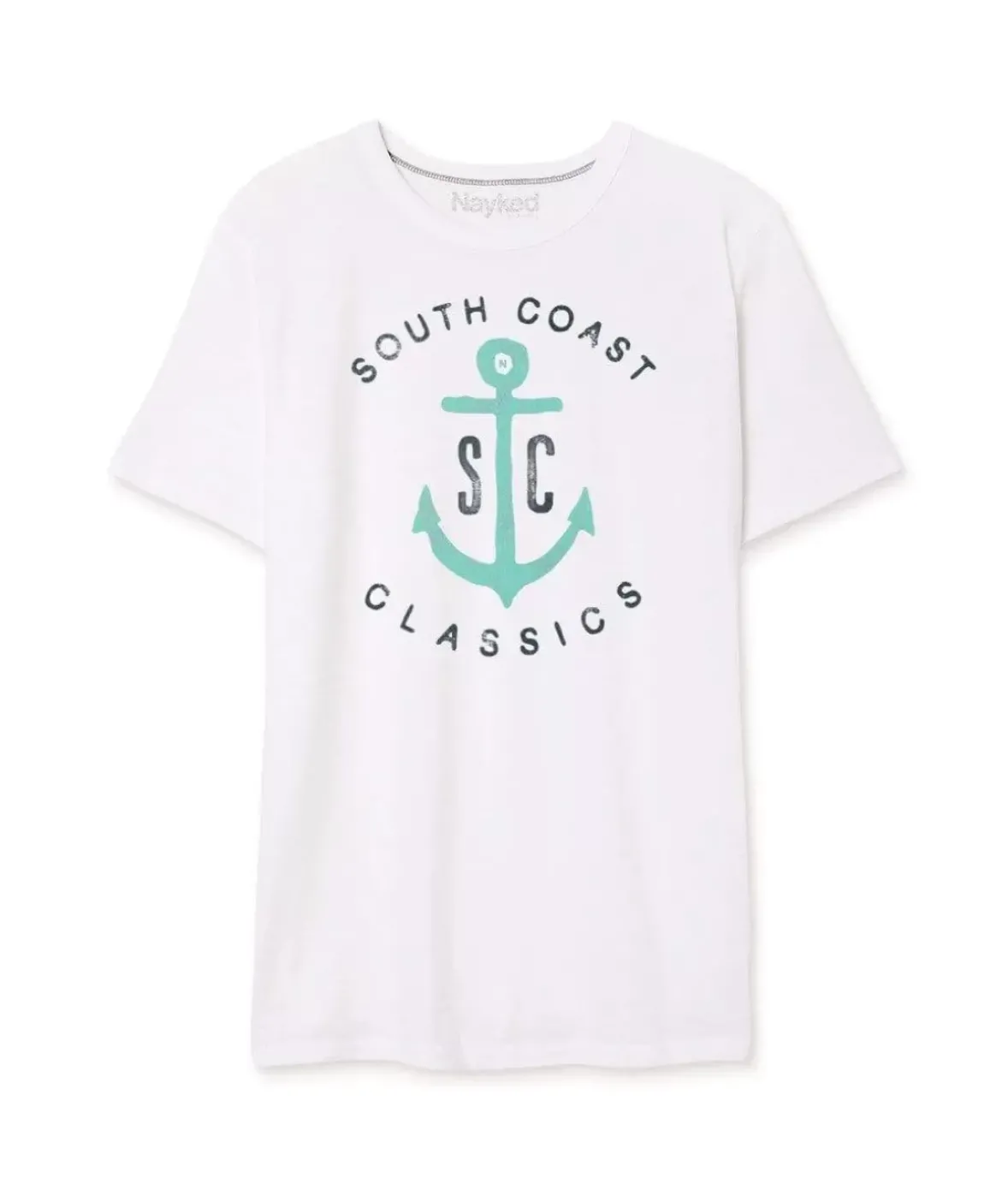 Nayked Apparel Shirts>Men'S Vintage Soft Cotton Poly Graphic T-Shirt | Sc Anchor