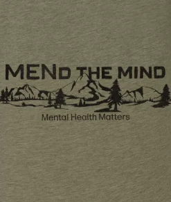 Nayked Apparel T-Shirts>Ridiculously Soft Crew Neck Graphic T-Shirt | Mend The Mind-Landscape