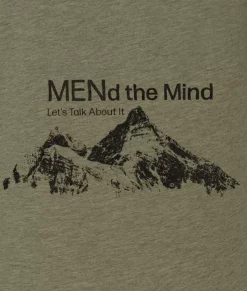 Nayked Apparel T-Shirts>Ridiculously Soft Crew Neck Graphic T-Shirt | Mend The Mind-Mountains