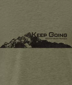 Nayked Apparel Shirts>Ridiculously Soft Crew Neck Graphic T-Shirt | Keep Going Mountain View