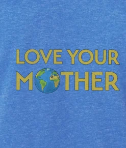 Nayked Apparel T-Shirts>Ridiculously Soft Heather Sueded Graphic Tee | Love Your Mother
