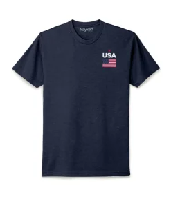 Nayked Apparel Shirts>Ridiculously Soft Men'S Usa Flag Graphic T-Shirt