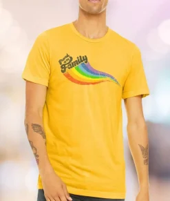 Nayked Apparel Tops>Unisex Ridiculously Soft Lightweight Graphic T-Shirt | Proud Of My Family
