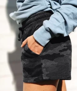 Nayked Apparel Bottoms Skirts & Dresses>Women'S California Wave Wash Sweatshorts