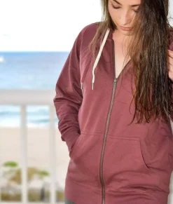 Nayked Apparel Tops>Women'S French Terry Full-Zip Hoodie